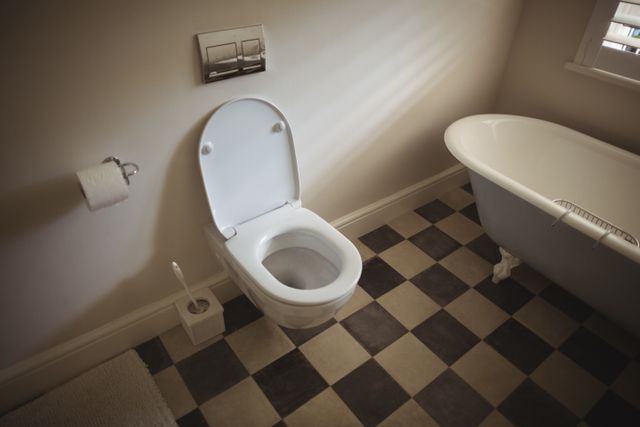 Interior view of modern toilet - Download Free Stock Photos Pikwizard.com