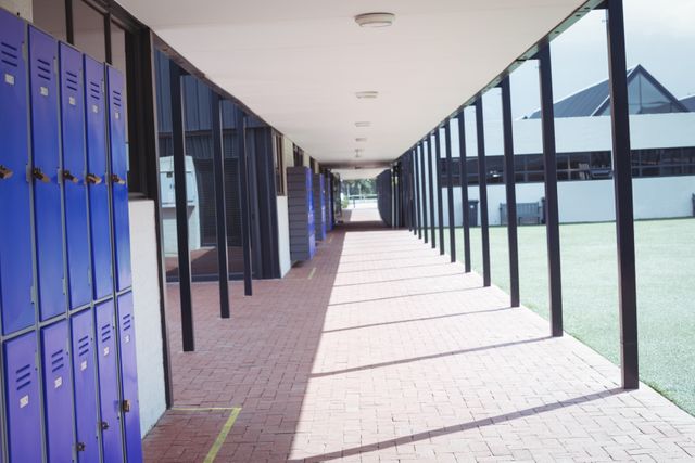 Empty corridor at school - Download Free Stock Photos Pikwizard.com