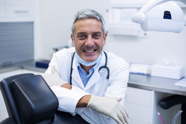 Portrait of a smiling dentist - Download Free Stock Photos Pikwizard.com