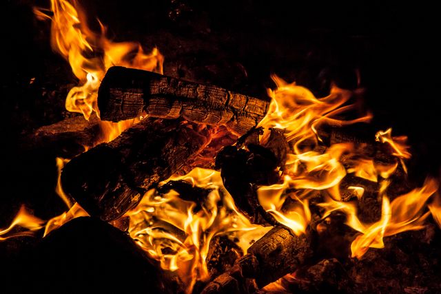 Fireplace Fuel Blaze - Download Free Stock Photos Pikwizard.com