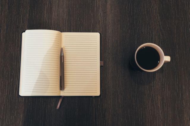 Notebook and coffee - Download Free Stock Photos Pikwizard.com