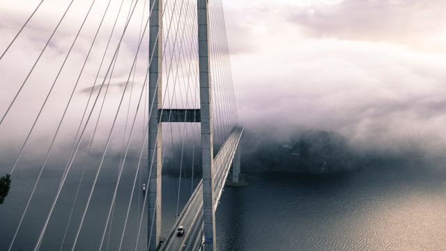 Architecture bridge fog ocean - Download Free Stock Photos Pikwizard.com