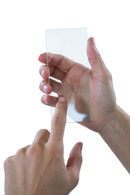 Hand using futuristic mobile phone - Download Free Stock Photos Pikwizard.com