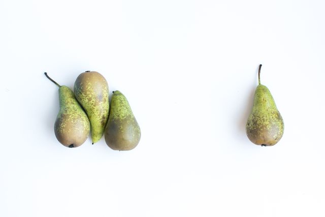 pears on a white background - Download Free Stock Photos Pikwizard.com