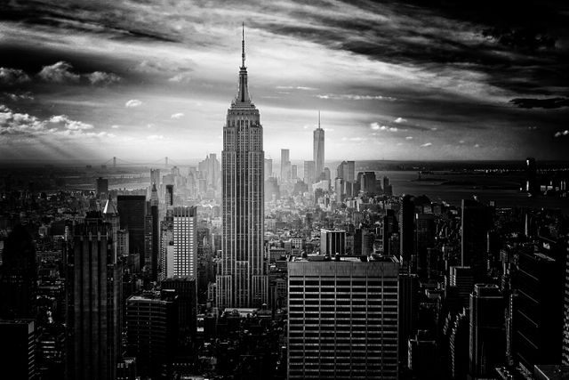 Gray Scale Photo of Empire State Building - Download Free Stock Photos Pikwizard.com