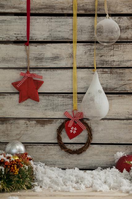 Christmas decoration with hanging glass lamp - Download Free Stock Photos Pikwizard.com