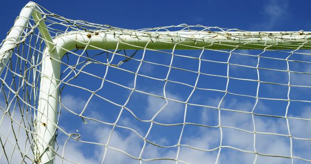 Soccer Goal Net And Soccer Ball Stock Illustration - Download