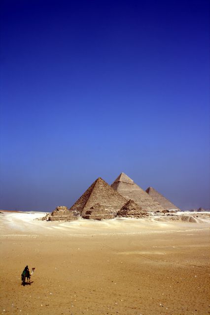 Grey Concrete Pyramids on the Middle of the Dessert during Daytime - Download Free Stock Photos Pikwizard.com