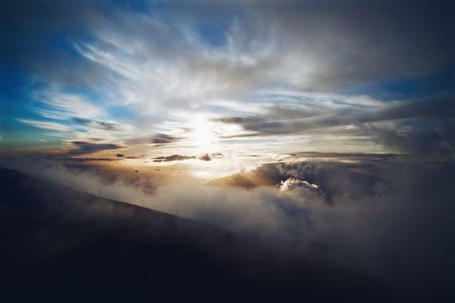 Sky clouds scene fog - Download Free Stock Photos Pikwizard.com