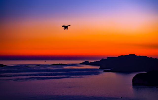 Beautiful coastline colorful drone - Download Free Stock Photos Pikwizard.com