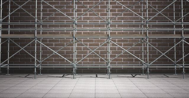 3D scaffolding in the street - Download Free Stock Photos Pikwizard.com