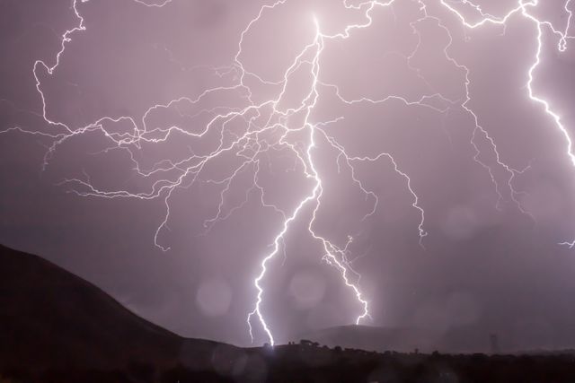 White Lightning Heating Mountain - Download Free Stock Photos Pikwizard.com