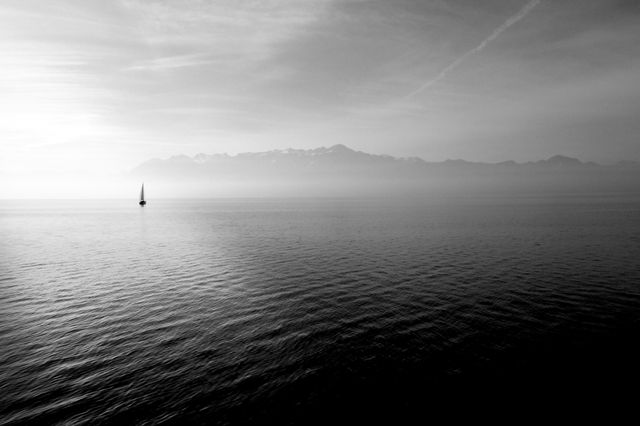Black and white nature sailing ship ship - Download Free Stock Photos Pikwizard.com