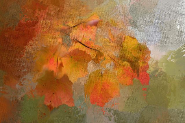 a painting of leaves - Download Free Stock Photos Pikwizard.com