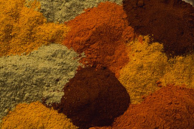 Close-up of spices powder arranged - Download Free Stock Photos Pikwizard.com