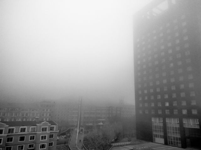 Fog mist buildings stairway - Download Free Stock Photos Pikwizard.com