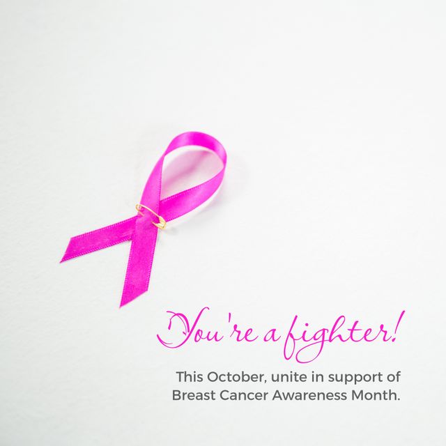 Image of no bra day on pink background and photo of pink ribbon