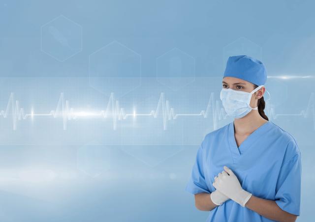 Nurse (women) with mask and glove - Download Free Stock Photos Pikwizard.com