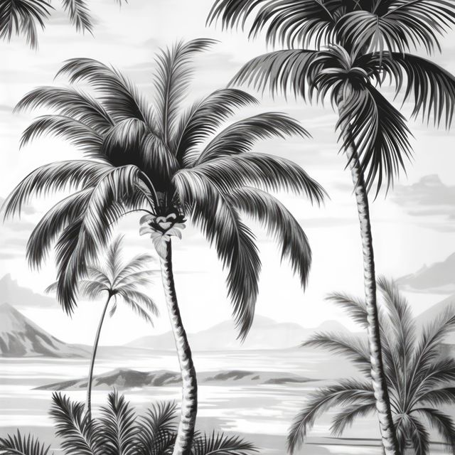 20+ Free black and white palm tree wallpaper | Free HD Downloads ...