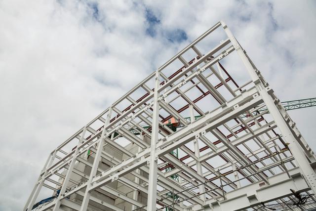 Low angle view of scafolding on building - Download Free Stock Photos Pikwizard.com
