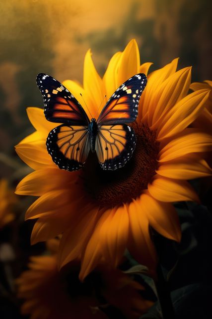 20+ Free Butterfly on Sunflower | Free HD Downloads - Pikwizard