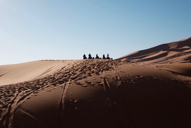 Sand desert journey footprint - Download Free Stock Photos Pikwizard.com