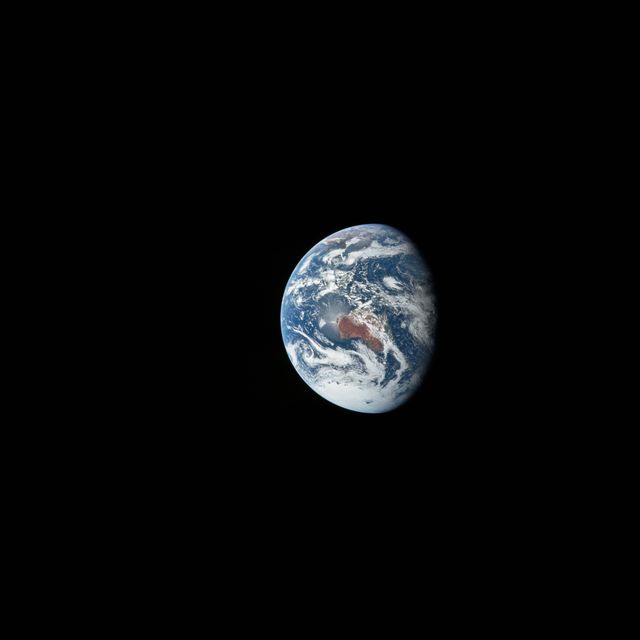 View of the Earth seen by the Apollo 17 crew traveling toward the moon - Download Free Stock Photos Pikwizard.com