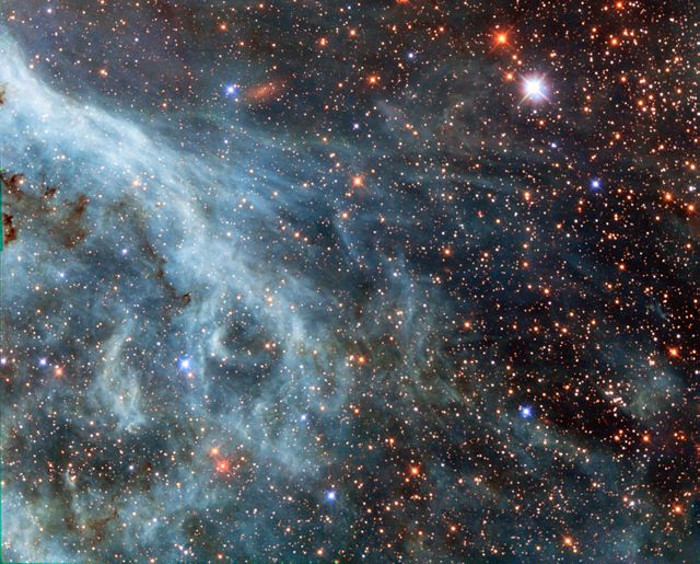 Hubble Sees Turquoise-Tinted Plumes in Large Magellanic Cloud - Download Free Stock Photos Pikwizard.com