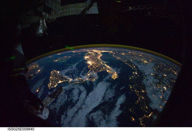 Night Earth Observation taken by the Expedition 25 crew - Download Free Stock Photos Pikwizard.com