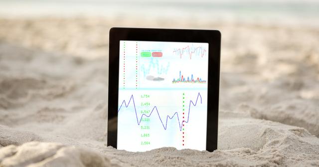 Digital tablet on sand - Download Free Stock Photos Pikwizard.com