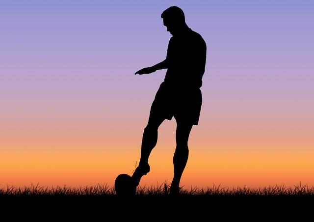 Male athlete playing rugby at dusk - Download Free Stock Photos Pikwizard.com