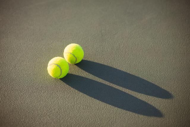 Tennis balls kept on court - Download Free Stock Photos Pikwizard.com