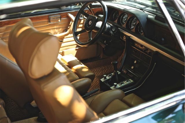 the interior of a classic car - Download Free Stock Photos Pikwizard.com