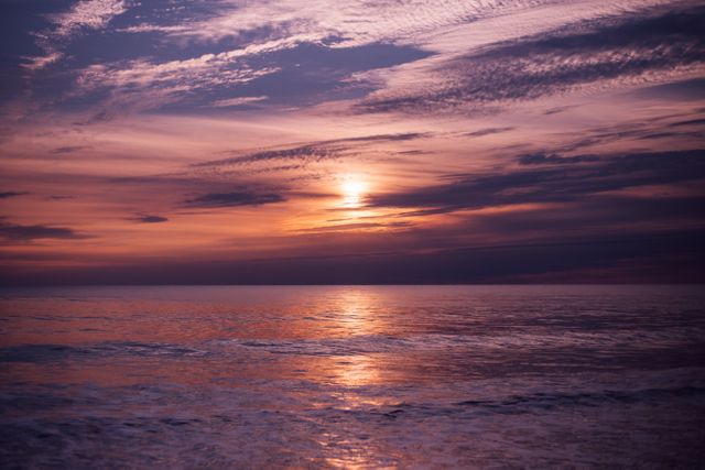 Sunset water clouds ocean - Download Free Stock Photos Pikwizard.com