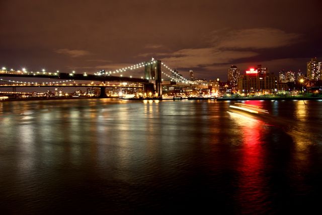 Bridge at night - Download Free Stock Photos Pikwizard.com