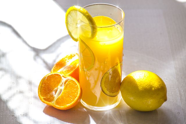 Glass Orange Lemon Juice Free Photo - Download Free Stock Photos Pikwizard.com
