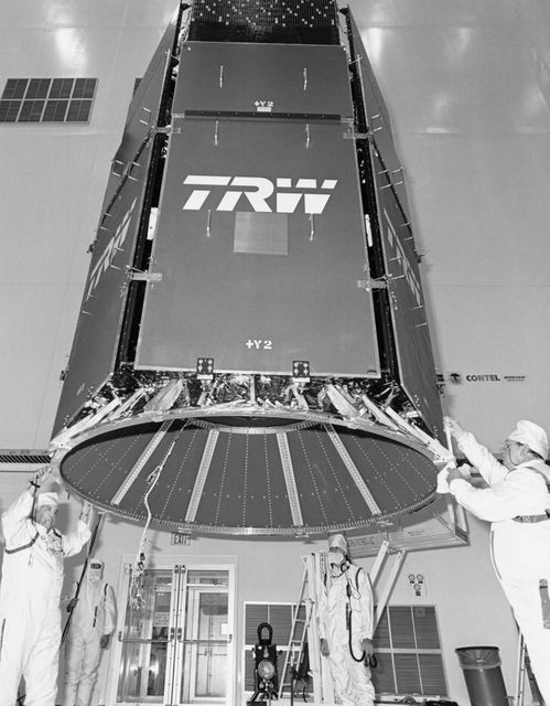 STS-29 tracking and data relay satellite D (TDRS-D) mating at KSC VPF - Download Free Stock Photos Pikwizard.com