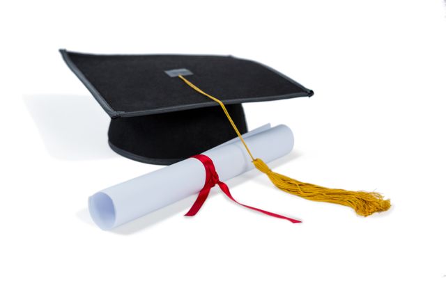 Black graduation cap with degree - Download Free Stock Photos Pikwizard.com
