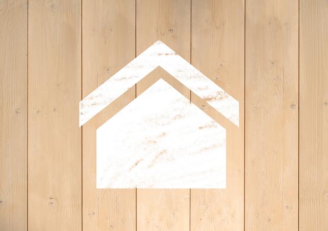 White home icon on wooden plank background - Download Free Stock Photos Pikwizard.com