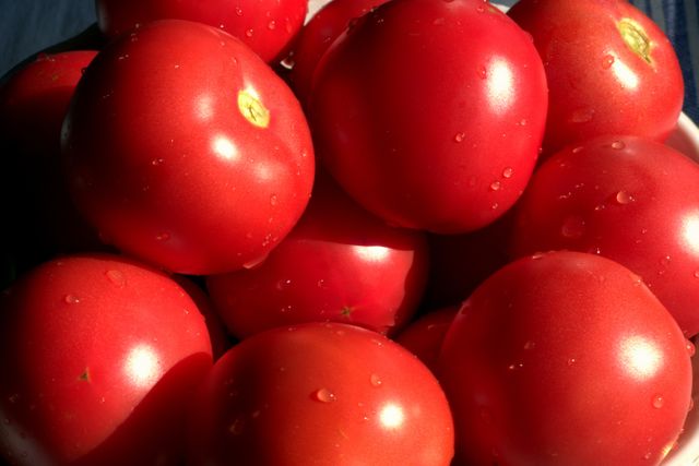Full Frame Shot of Red Tomatoes - Download Free Stock Photos Pikwizard.com