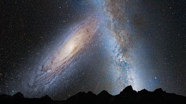 NASA's Hubble Shows Milky Way is Destined for Head-On Collision - Download Free Stock Photos Pikwizard.com
