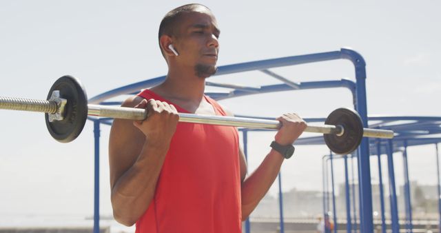 A Man Lifting Dumbbell while Wearing Virtual Goggles · Free Stock