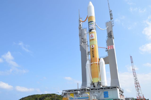 A Mitsubishi Heavy Industries (HMI) H-IIA rocket with the NASA-Japan Aerospace Exploration Agency (JAXA), Global Precipitation Measurement (GPM) Core Observatory onboard is during roll out at the  Tanegashima Space Center, Thursday, Feb. 27, 2014, Tanegashima, Japan. Once launched, the GPM spacecraft will collect information that unifies data from an international network of existing and future satellites to map global rainfall and snowfall every three hours.   Credit: Mitsubishi Heavy Industries, Ltd.  <b><a href="http://www.nasa.gov/audience/formedia/features/MP_Photo_Guidelines.html" rel="nofollow">NASA image use policy.</a></b>  <b><a href="http://www.nasa.gov/centers/goddard/home/index.html" rel="nofollow">NASA Goddard Space Flight Center</a></b> enables NASA’s mission through four scientific endeavors: Earth Science, Heliophysics, Solar System Exploration, and Astrophysics. Goddard plays a leading role in NASA’s accomplishments by contributing compelling scientific knowledge to advance the Agency’s mission.  <b>Follow us on <a href="http://twitter.com/NASAGoddardPix" rel="nofollow">Twitter</a></b>  <b>Like us on <a href="http://www.facebook.com/pages/Greenbelt-MD/NASA-Goddard/395013845897?ref=tsd" rel="nofollow">Facebook</a></b>  <b>Find us on <a href="http://instagrid.me/nasagoddard/?vm=grid" rel="nofollow">Instagram</a></b>