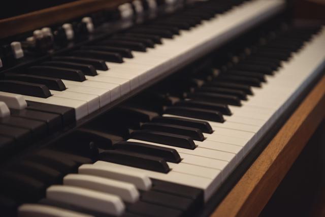 Close-up of piano keyboard - Download Free Stock Photos Pikwizard.com