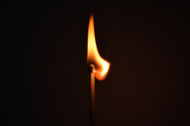 Lighted Burning Match - Download Free Stock Photos Pikwizard.com