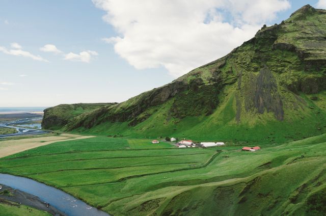 Iceland green grass- Download Free Stock Photos Pikwizard.com