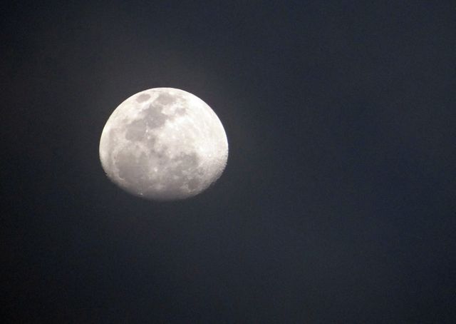 Low Angle View of Moon Against Sky at Night - Download Free Stock Photos Pikwizard.com