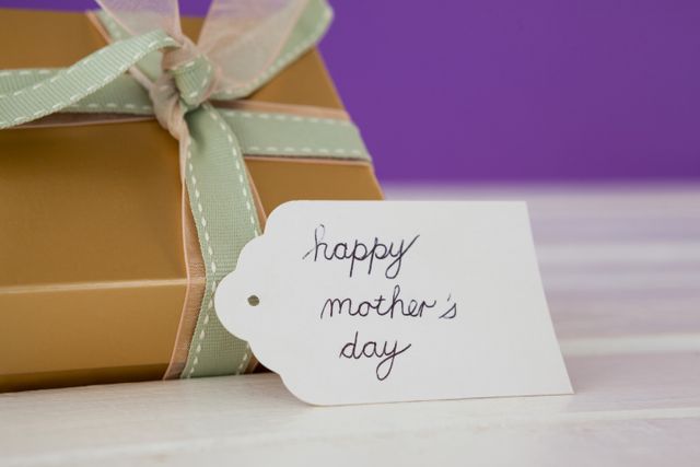 Happy mothers day card with gift box - Download Free Stock Photos Pikwizard.com