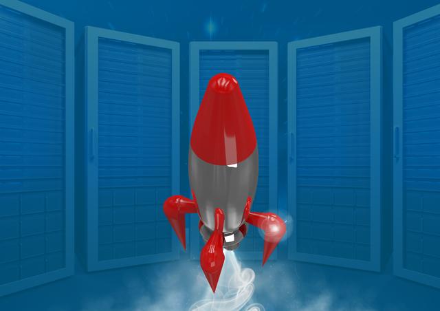 3D Rocket and servers - Download Free Stock Photos Pikwizard.com