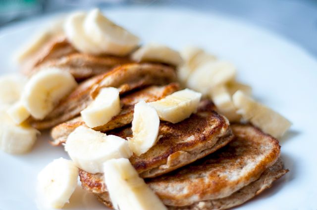 Breakfast pancakes bananas - Download Free Stock Photos Pikwizard.com